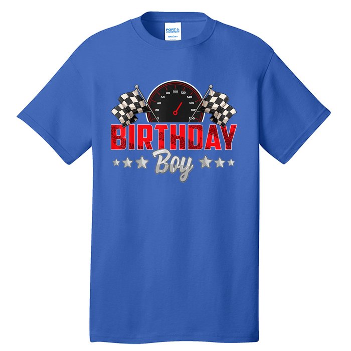 Race Car Birthday Party Racing Family Birthday Boy Pit Crew Tall T-Shirt