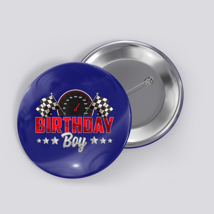 Race Car Birthday Party Racing Family Birthday Boy Pit Crew Button