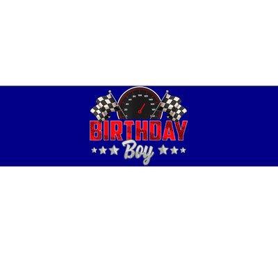 Race Car Birthday Party Racing Family Birthday Boy Pit Crew Bumper Sticker