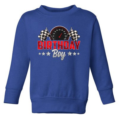 Race Car Birthday Party Racing Family Birthday Boy Pit Crew Toddler Sweatshirt