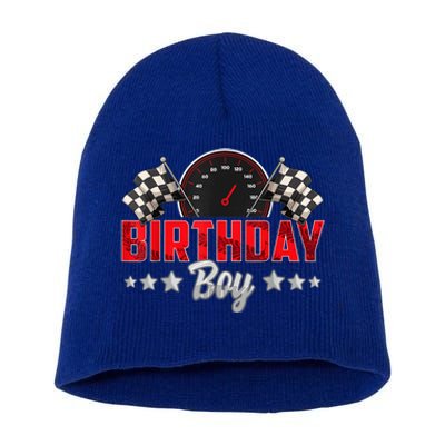 Race Car Birthday Party Racing Family Birthday Boy Pit Crew Short Acrylic Beanie