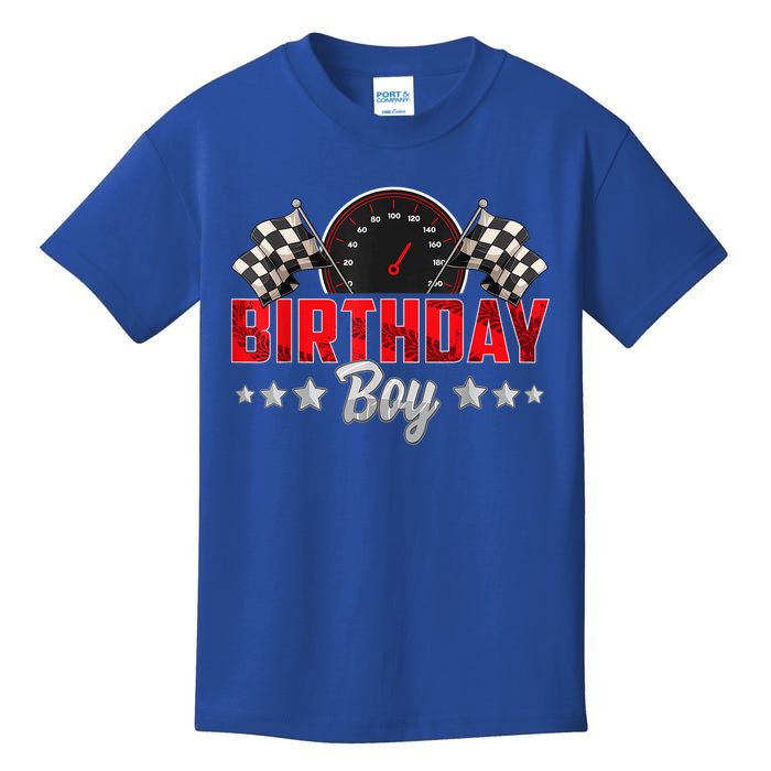 Race Car Birthday Party Racing Family Birthday Boy Pit Crew Kids T-Shirt