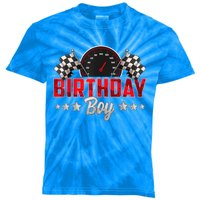 Race Car Birthday Party Racing Family Birthday Boy Pit Crew Kids Tie-Dye T-Shirt