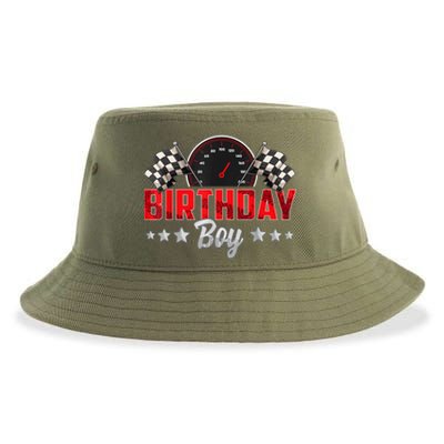 Race Car Birthday Party Racing Family Birthday Boy Pit Crew Sustainable Bucket Hat