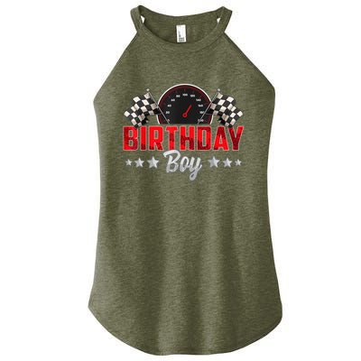 Race Car Birthday Party Racing Family Birthday Boy Pit Crew Women's Perfect Tri Rocker Tank