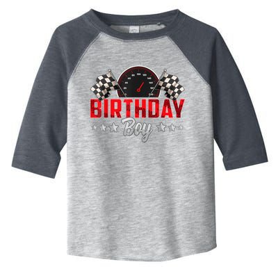 Race Car Birthday Party Racing Family Birthday Boy Pit Crew Toddler Fine Jersey T-Shirt