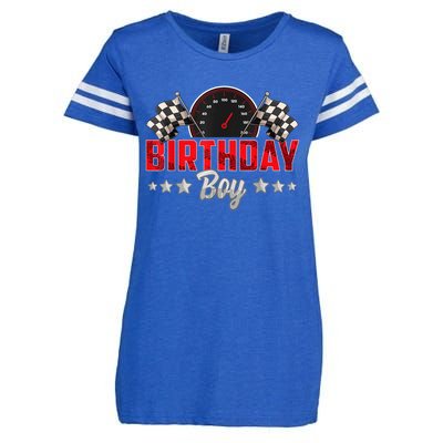 Race Car Birthday Party Racing Family Birthday Boy Pit Crew Enza Ladies Jersey Football T-Shirt