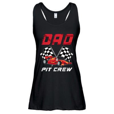 Race Car Birthday Party Racing Family Dad Pit Crew Ladies Essential Flowy Tank