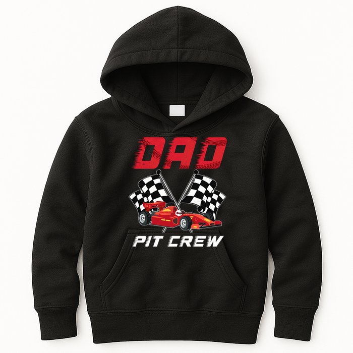 Race Car Birthday Party Racing Family Dad Pit Crew Kids Hoodie