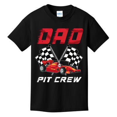 Race Car Birthday Party Racing Family Dad Pit Crew Kids T-Shirt