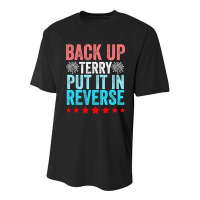Retro Costume Back It Up Terry 4th Of July Fireworks Funny Youth Performance Sprint T-Shirt