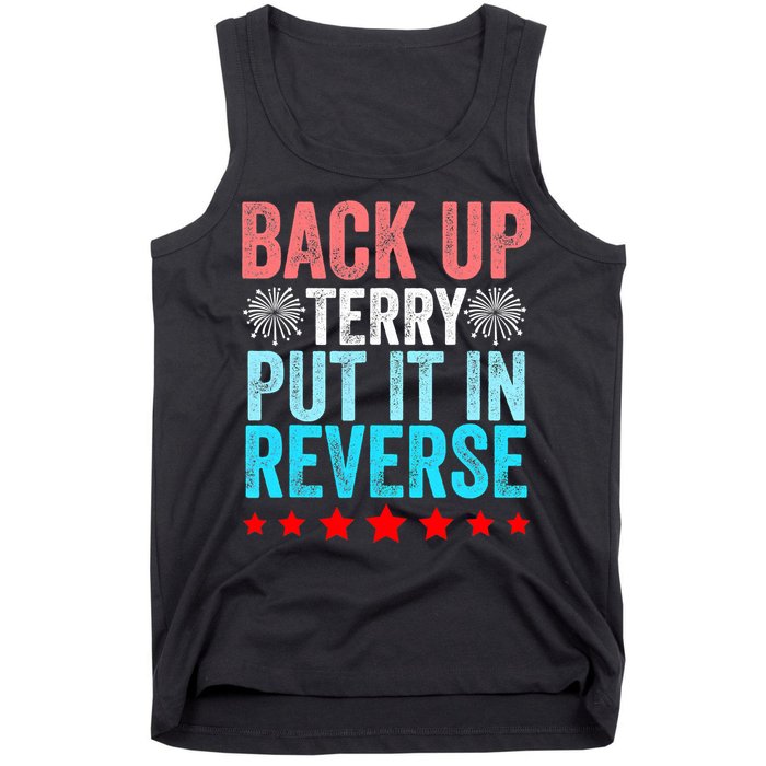 Retro Costume Back It Up Terry 4th Of July Fireworks Funny Tank Top