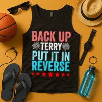 Retro Costume Back It Up Terry 4th Of July Fireworks Funny Tank Top
