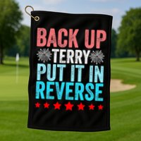 Retro Costume Back It Up Terry 4th Of July Fireworks Funny Golf Towel