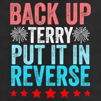 Retro Costume Back It Up Terry 4th Of July Fireworks Funny Golf Towel