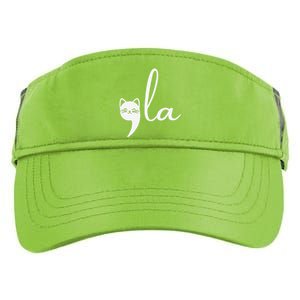 Retro Cat Comma La Kamala Harris For President 2024 Election Gift Adult Drive Performance Visor