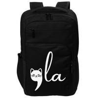 Retro Cat Comma La Kamala Harris For President 2024 Election Gift Impact Tech Backpack