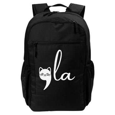 Retro Cat Comma La Kamala Harris For President 2024 Election Gift Backpack