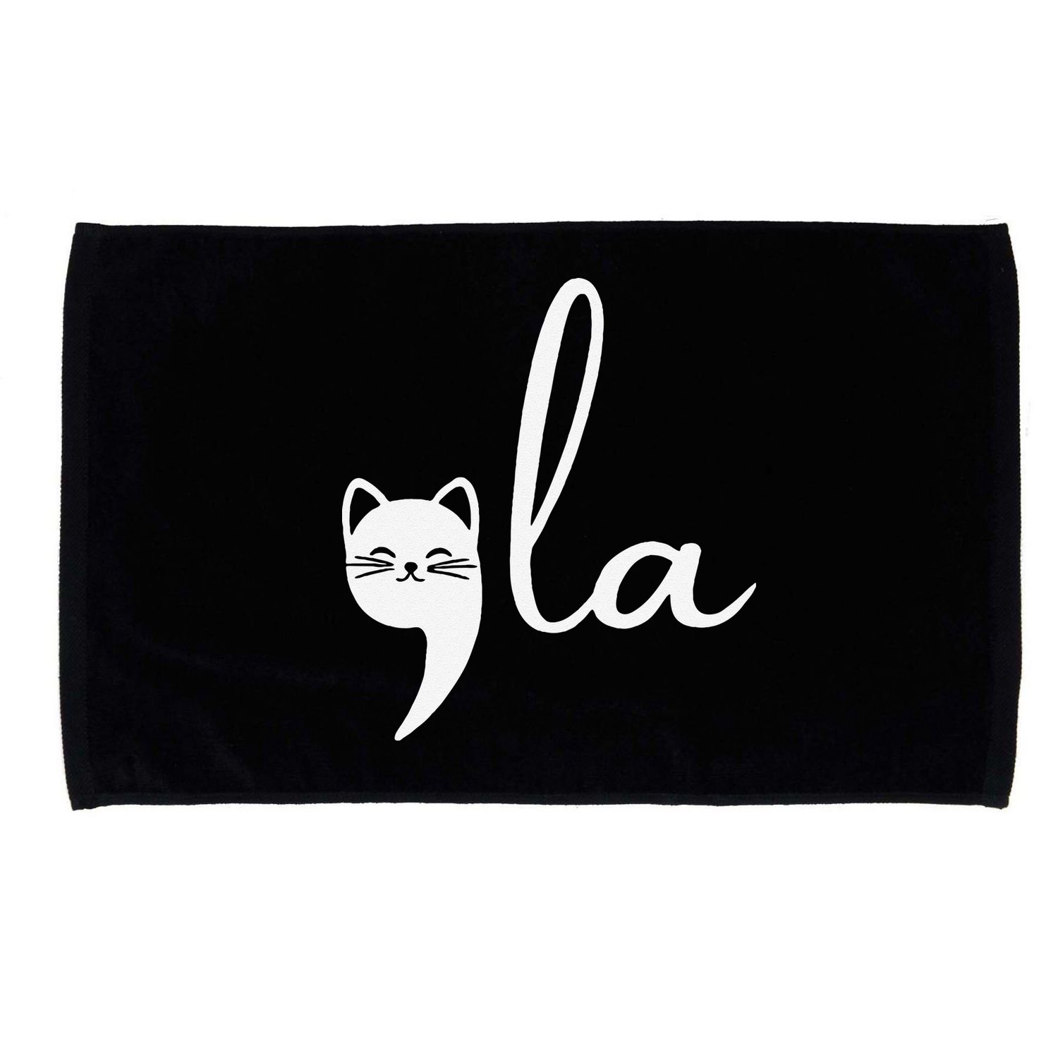 Retro Cat Comma La Kamala Harris For President 2024 Election Gift Microfiber Hand Towel