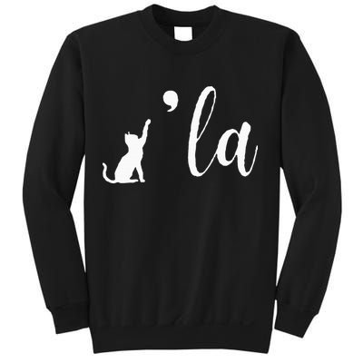 Retro Cat Comma La Kamala Harris For President 2024 Election Sweatshirt