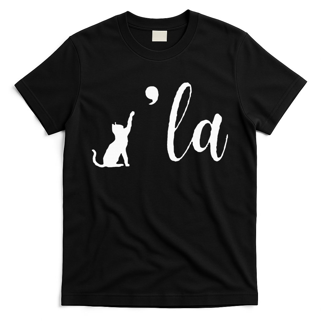 Retro Cat Comma La Kamala Harris For President 2024 Election T-Shirt
