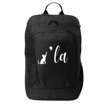 Retro Cat Comma La Kamala Harris For President 2024 Election City Backpack