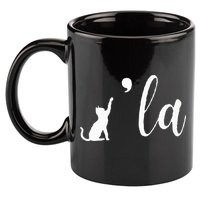 Retro Cat Comma La Kamala Harris For President 2024 Election 11oz C Handle Ceramic Mug