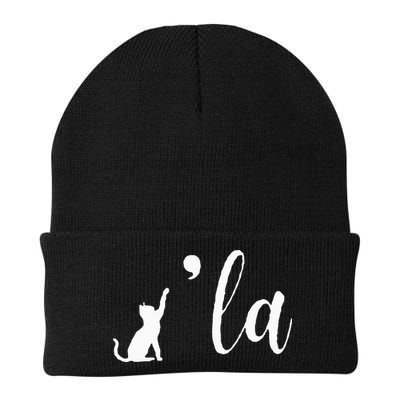 Retro Cat Comma La Kamala Harris For President 2024 Election Beanie