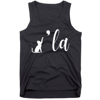 Retro Cat Comma La Kamala Harris For President 2024 Election Tank Top
