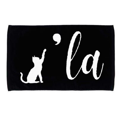 Retro Cat Comma La Kamala Harris For President 2024 Election Microfiber Hand Towel