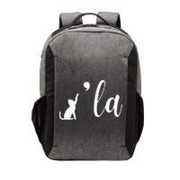 Retro Cat Comma La Kamala Harris For President 2024 Election Vector Backpack