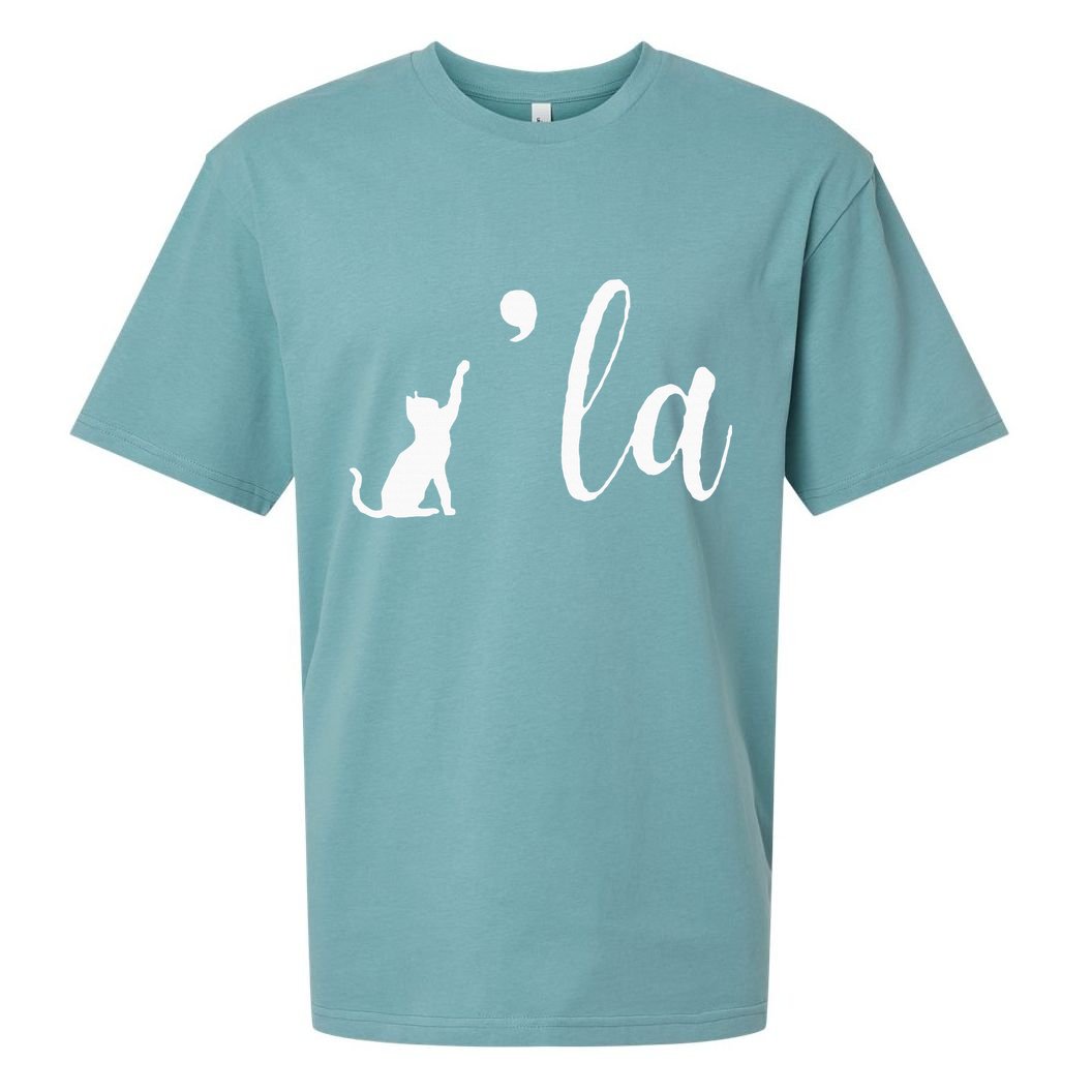 Retro Cat Comma La Kamala Harris For President 2024 Election Sueded Cloud Jersey T-Shirt