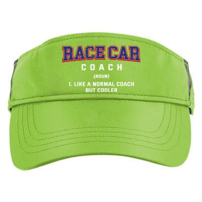 Race Car Coach Definition Funny Auto Racing Humor Sports Car Gift Adult Drive Performance Visor