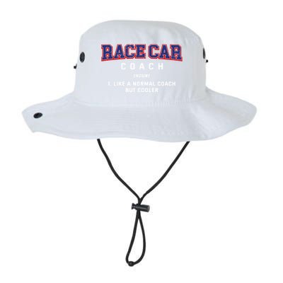 Race Car Coach Definition Funny Auto Racing Humor Sports Car Gift Legacy Cool Fit Booney Bucket Hat