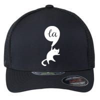 Retro Cat Comma La Kamala Harris For President 2024 Election Flexfit Unipanel Trucker Cap