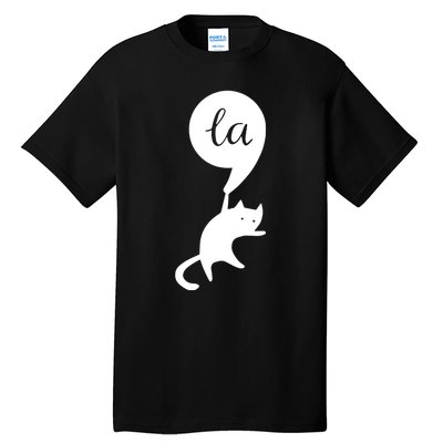 Retro Cat Comma La Kamala Harris For President 2024 Election Tall T-Shirt