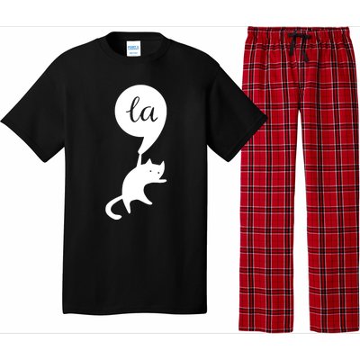 Retro Cat Comma La Kamala Harris For President 2024 Election Pajama Set