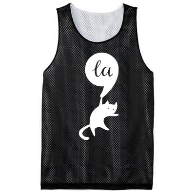 Retro Cat Comma La Kamala Harris For President 2024 Election Mesh Reversible Basketball Jersey Tank