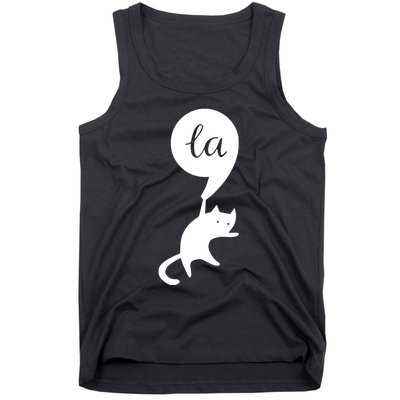 Retro Cat Comma La Kamala Harris For President 2024 Election Tank Top