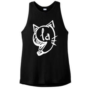 Retro Cat Comma La Kamala Harris For President 2024 Election Ladies PosiCharge Tri-Blend Wicking Tank