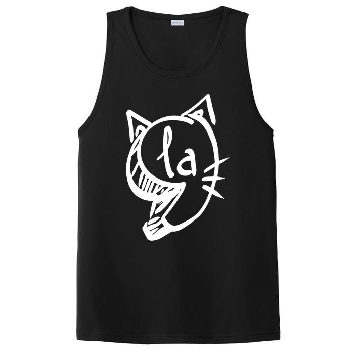 Retro Cat Comma La Kamala Harris For President 2024 Election PosiCharge Competitor Tank