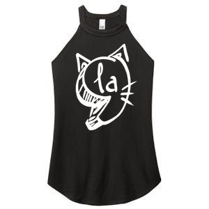 Retro Cat Comma La Kamala Harris For President 2024 Election Women's Perfect Tri Rocker Tank