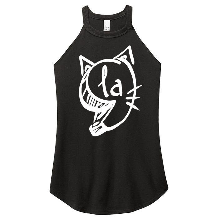 Retro Cat Comma La Kamala Harris For President 2024 Election Women's Perfect Tri Rocker Tank