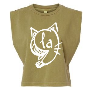 Retro Cat Comma La Kamala Harris For President 2024 Election Garment-Dyed Women's Muscle Tee