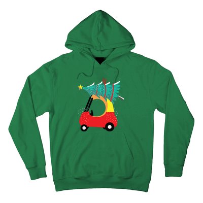 Red Car Christmas Kids Cute Christmas Hoodie