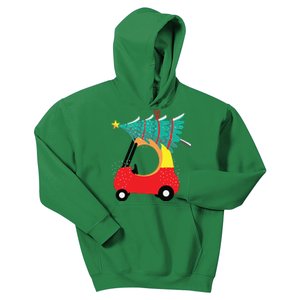 Red Car Christmas Kids Cute Christmas Kids Hoodie