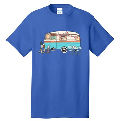 Rv Camper Camping Crew Road Trip Gift Tall T-Shirt