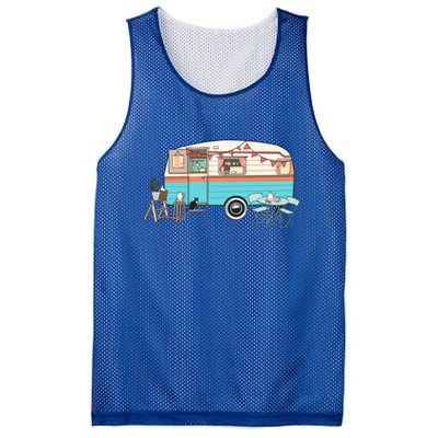 Rv Camper Camping Crew Road Trip Gift Mesh Reversible Basketball Jersey Tank