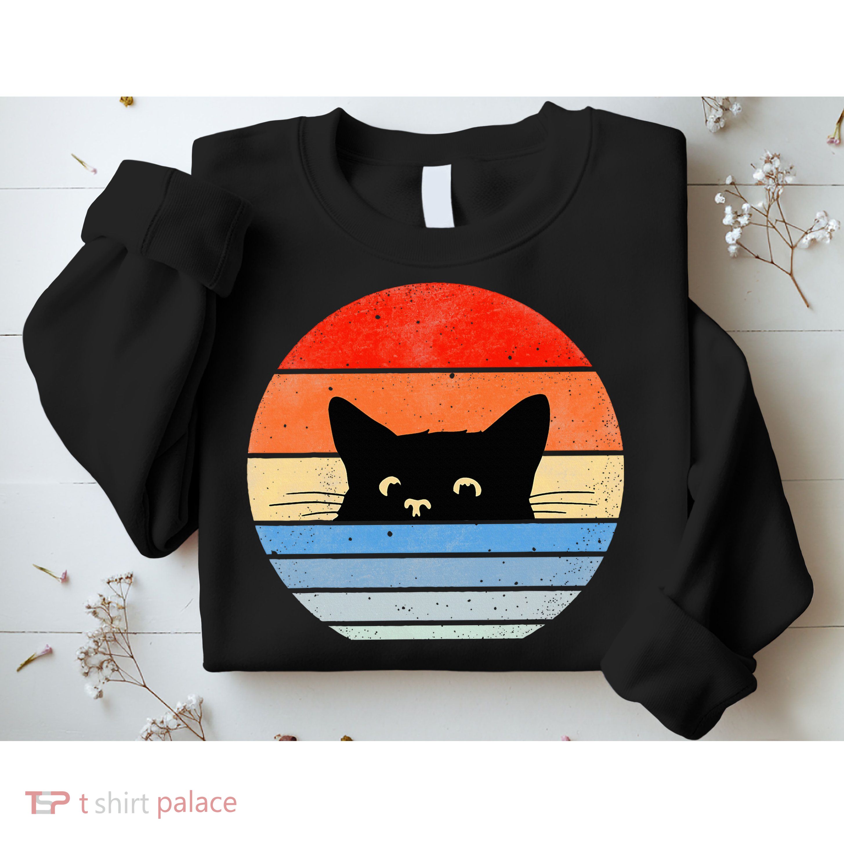 Retro Cat Cat Lover Cat Owner Cute Cat Sweatshirt