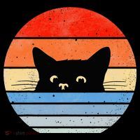 Retro Cat Cat Lover Cat Owner Cute Cat Flatbill Hat